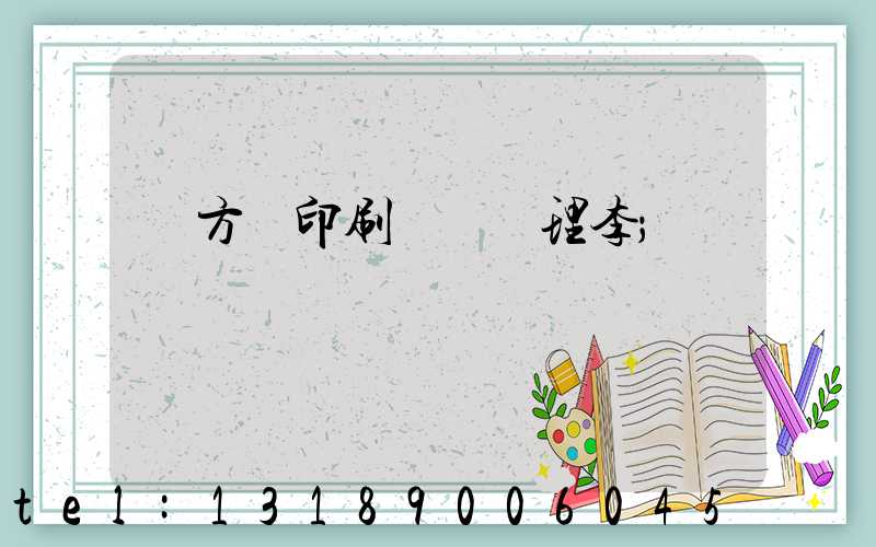 東方紅印刷廠總經理李