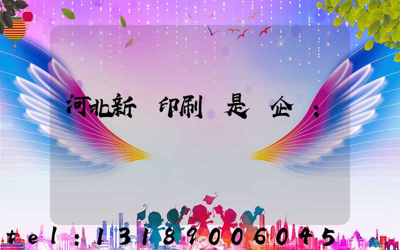 河北新華印刷廠是國企嗎